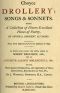 [Gutenberg 60454] • Choyce Drollery: Songs and Sonnets / Being a Collection of Divers Excellent Pieces of Poetry, of Several Eminent Authors.